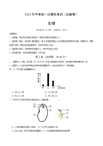 2024年中考第一次模拟考试题：生物（安徽卷）（学生用）
