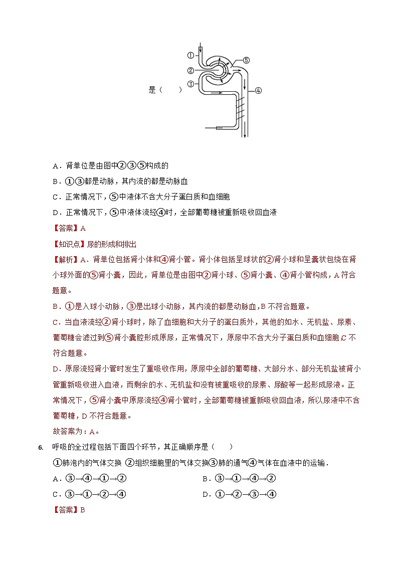 生物(河北卷)-2024年会考第一次模拟考试03