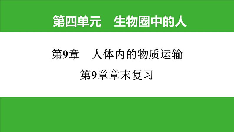 【新课标】北师大版生物七下 第9章章末复习(课件)01