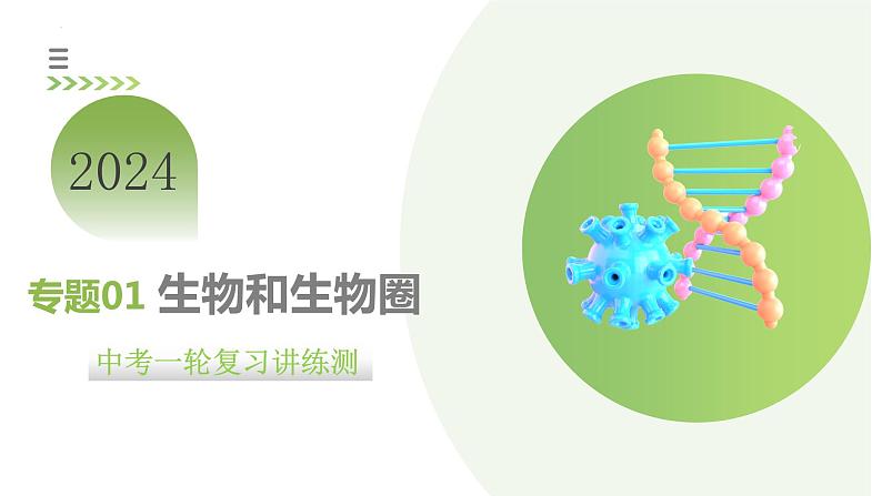 【2024年会考】初中生物一轮复习讲练测(全国通用)专题01 生物和生物圈(课件)01