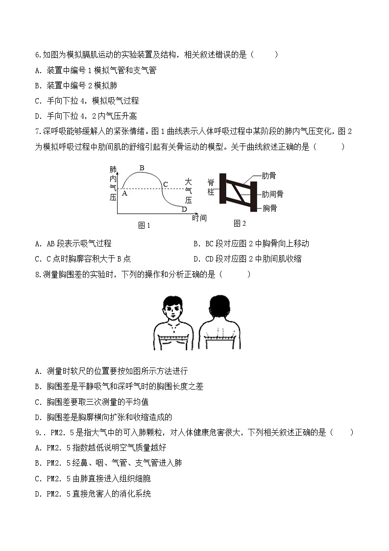 4.3.2 发生在肺内的气体交换(第1课时)-七年级生物下册 教学课件+教学设计+练习(人教版)02