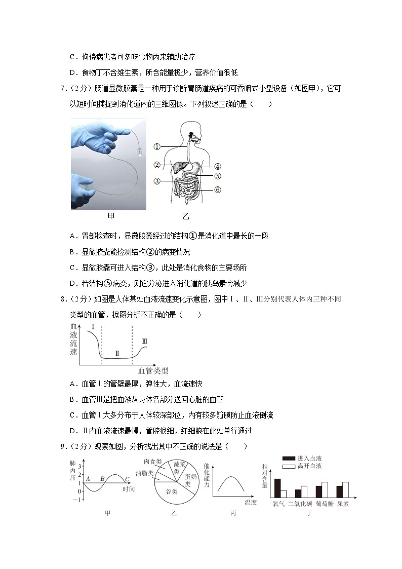 2024年山东省济南市市中区中考生物二模试卷03