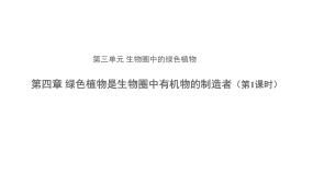 初中生物人教版 (新课标)七年级上册第四章 绿色植物是生物圈中有机物的制造者教案配套课件ppt