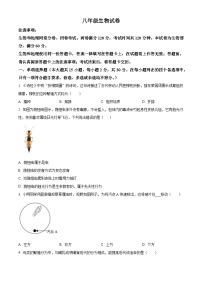 2024年广西南宁地区八年级中考一模生物试题(原卷版+解析版)
