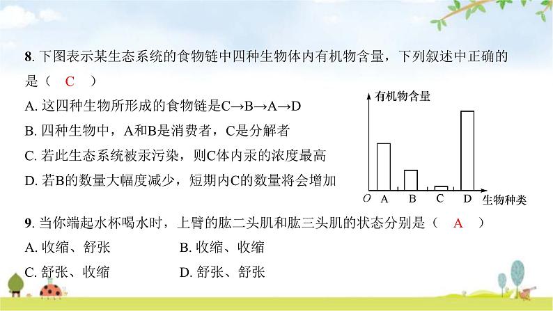 2024年广东省初中学业水平考试生物学仿真试卷(一)课件第5页