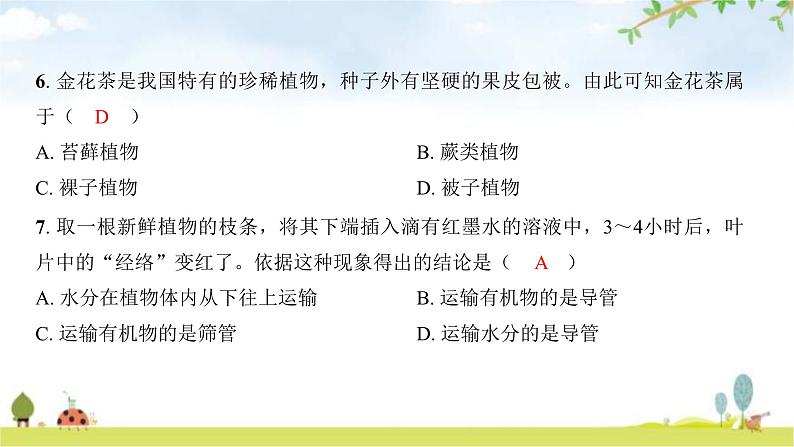 2024年广东省初中学业水平考试生物学仿真试卷(四)课件05