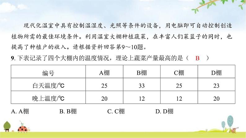 2024年广东省初中学业水平考试生物学仿真试卷(四)课件07