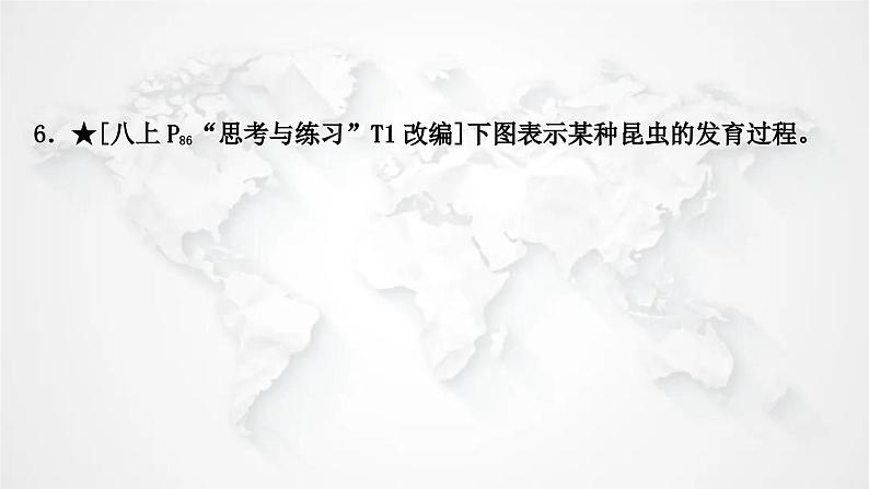 北师大版中考生物复习八年级上册第6单元生命的延续第19章生物的生殖和发育课件07