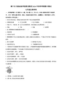 廣西南寧市天桃實(shí)驗(yàn)學(xué)校2023-2024學(xué)年七年級下學(xué)期期中生物試題（原卷版+解析版）