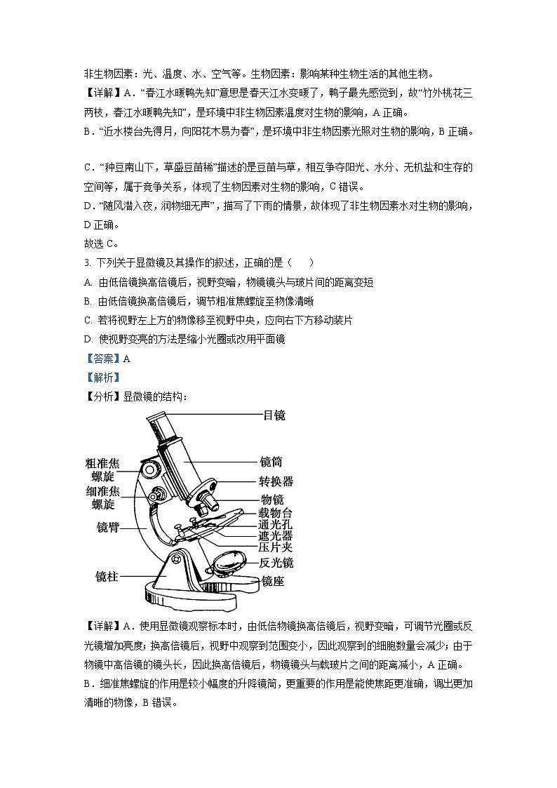 初中学业水平生物模拟考试 (9)02