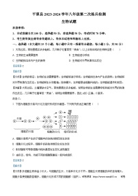 18，2024年山东省德州市平原县中考二模生物试题