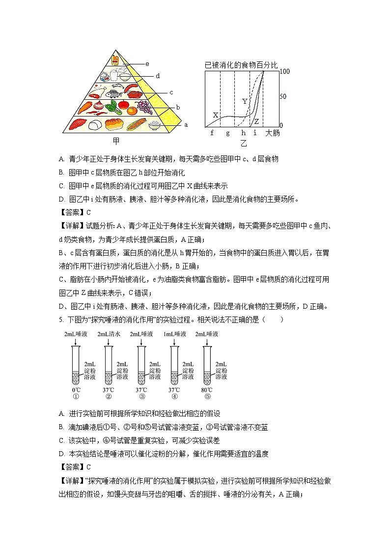 生物:湖南省张家界市慈利县2022-2023学年七年级下学期期末试题(解析版)第3页