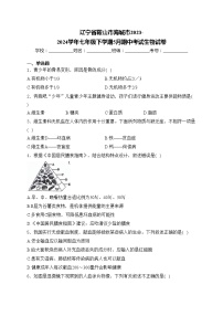 辽宁省鞍山市海城市2023-2024学年七年级下学期5月期中考试生物试卷(含答案)