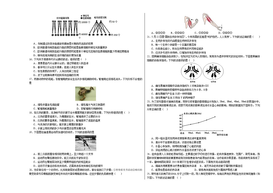 生物（北京卷）（考試版A3）第3頁