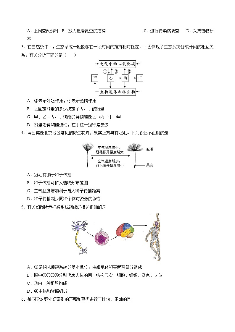 生物（北京卷）（考試版A4）第2頁