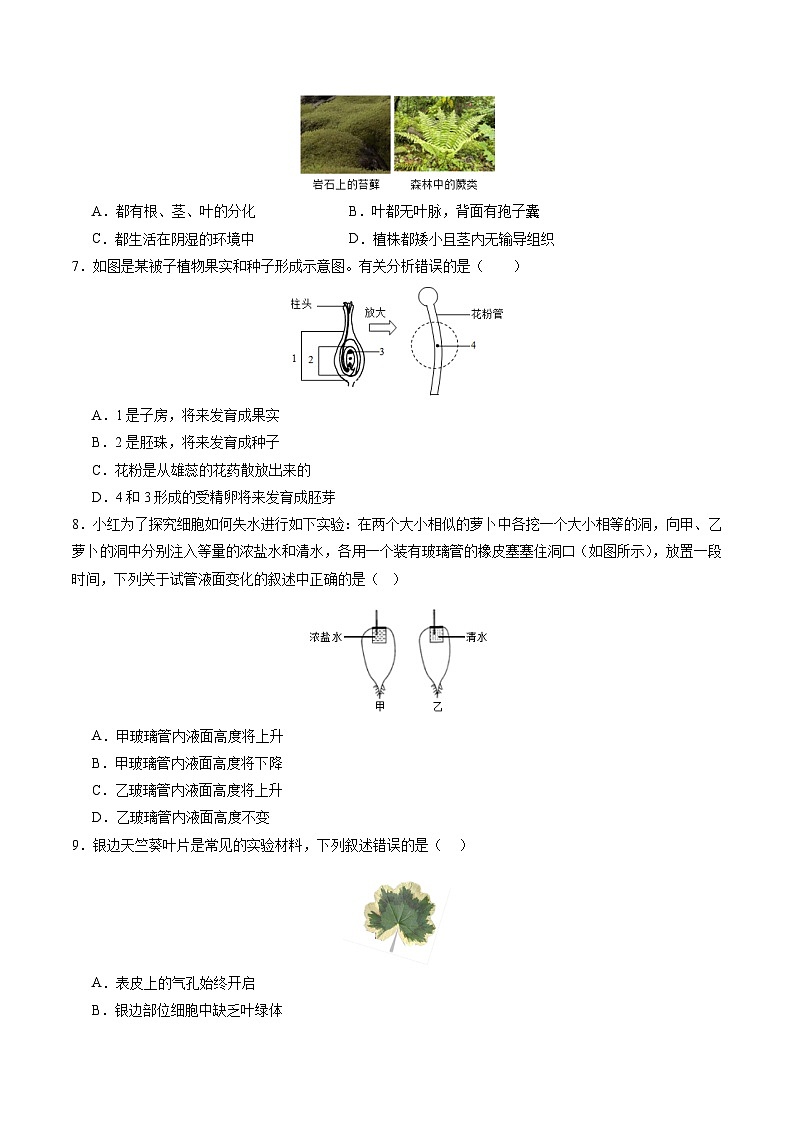 生物（北京卷）（考試版A4）第3頁