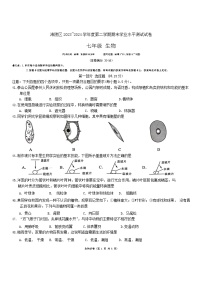 江苏省泰州市海陵区2023~2024学年七年级下学期期末学业水平测试生物试卷