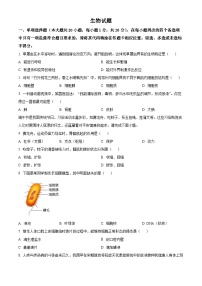 2024年中考真题—江西省生物试题（原卷版）
