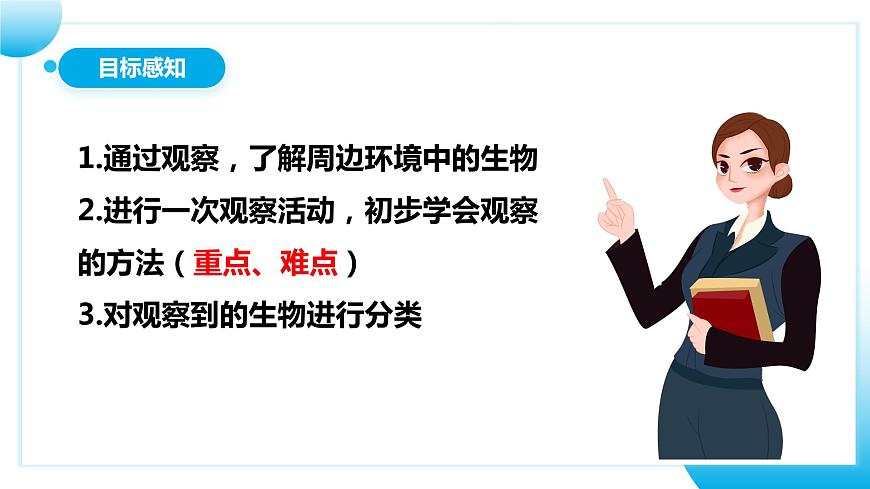 人教版初中生物七年級(jí)上冊(cè)1.1.1《觀察周邊環(huán)境中的生物》課件第4頁(yè)