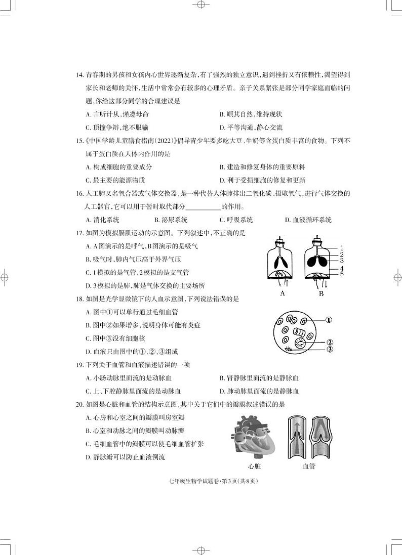 七年级生物_Print第3页