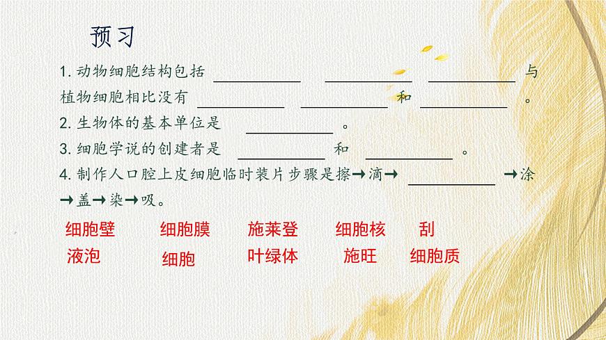 人教版 初中生物七年級(jí)上冊(cè)1.2.3動(dòng)物細(xì)胞課件+視頻第5頁