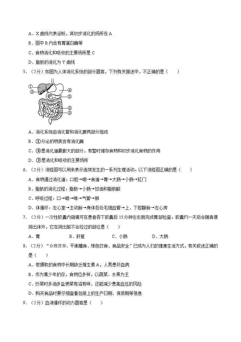 四川省成都市青白江区2023-2024学年七年级下学期期末考试生物试卷第2页