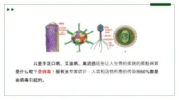 济南版 初中生物七年级上册2.3.1病毒是没有细胞结构的生物课件+视频