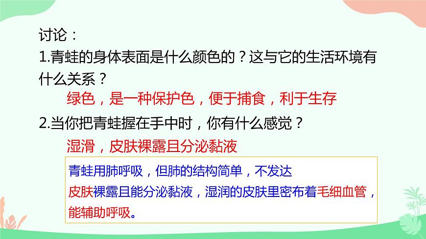 【核心素養(yǎng)】人教版初中生物八年級上冊5.1.5《兩棲動物和爬行動物》課件第7頁