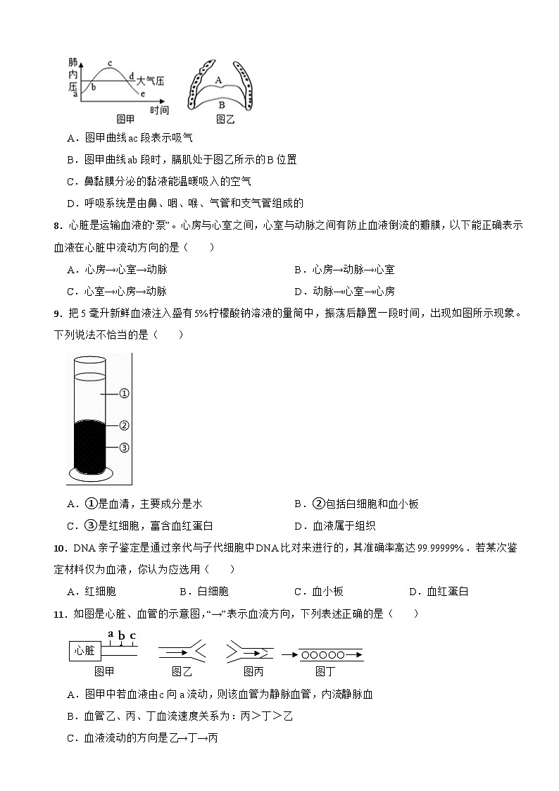 山东省滨州市邹平市2024年八年级上册生物开学试卷附答案第2页