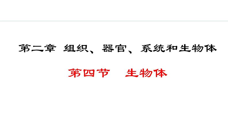 1.2.4 生物体 课件--2024-2025学年冀少版生物七年级上册01