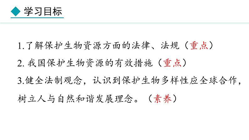 2.4.2 生物资源的保护 课件--2024-2025学年冀少版生物七年级上册02