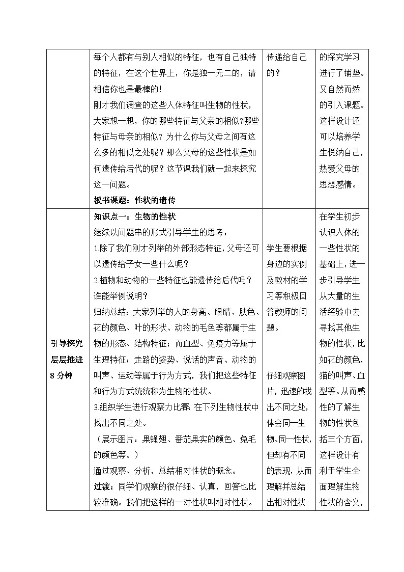 第二節(jié) 性狀的遺傳  教案第2頁