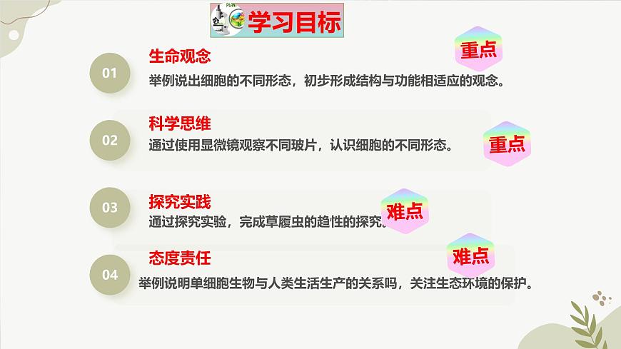【核心素養(yǎng)】晉少版（2024）生物七年級上冊 1.1.2 細(xì)胞的形態(tài) 同步課件第3頁