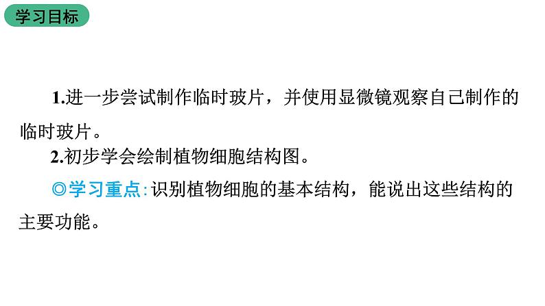 苏教版生物七上2.3.1《植物细胞的结构与功能》课件第2页