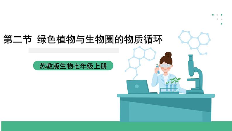 苏教版生物七上7.2《 绿色植物与生物圈的物质循环》课件第1页