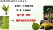 冀少版（2024）七年级上册（2024）第二单元  生物的多样性第一章 生物的类群第二节 植物一、苔藓植物和蕨类植物示范课课件ppt