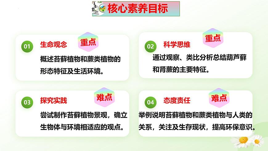 【核心素養(yǎng)】晉少版（2024）生物七年級(jí)上冊(cè) 2.1.2  植物（一、苔蘚植物和蕨類植物） 同步課件第3頁