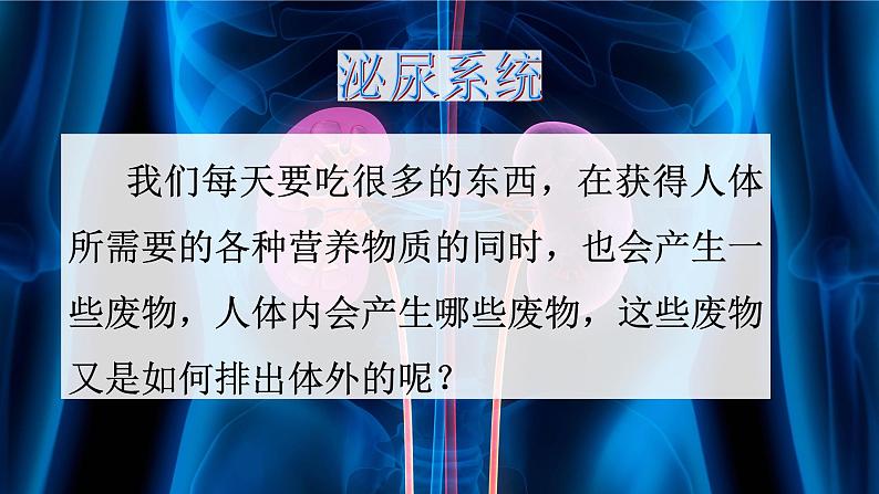 生物沪教版八年级上册 生命科学 1.2 人体生命活动需要的环境条件 第3课时 泌尿系统在维持内环境稳定方面的作用 课件03