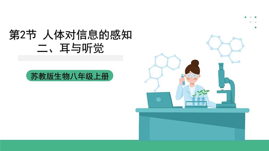 蘇科版八上生物 16.2《人體對信息的感知》課件第1頁