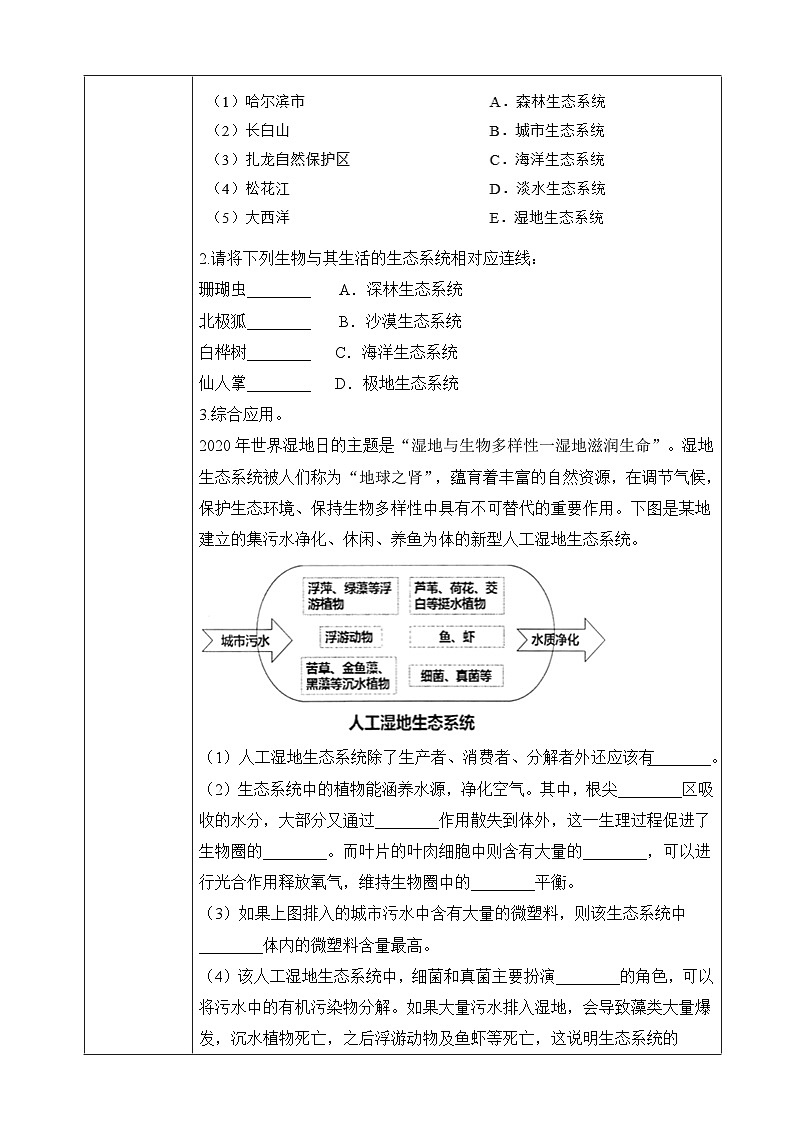 苏教版生物八上 7.20.1《生物圈中的各种生态系统》课件+学案+练习(原卷版+解析卷)02