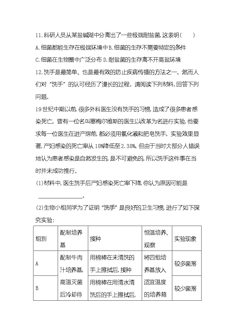 【新教材新课标】人教版生物七上2.3.1微生物的分布 课件+教案+习题 (含答案)03