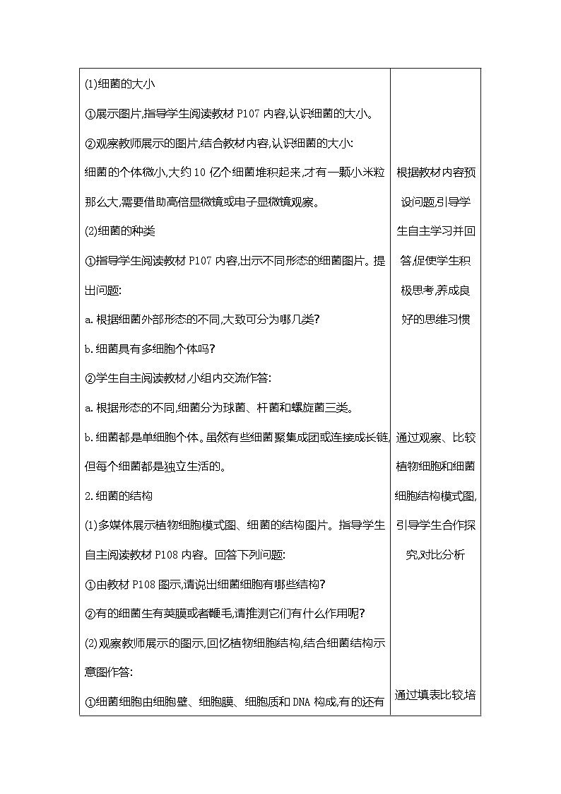 【新教材新课标】人教版生物七上2.3.2细菌 课件+教案+习题 (含答案)02