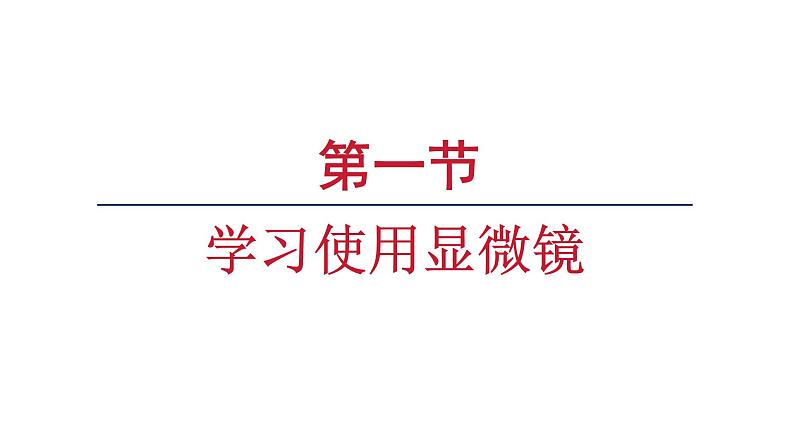 1.2.1学习使用显微镜课件 2024-2025学年人教版(2024)生物七年级上册第1页