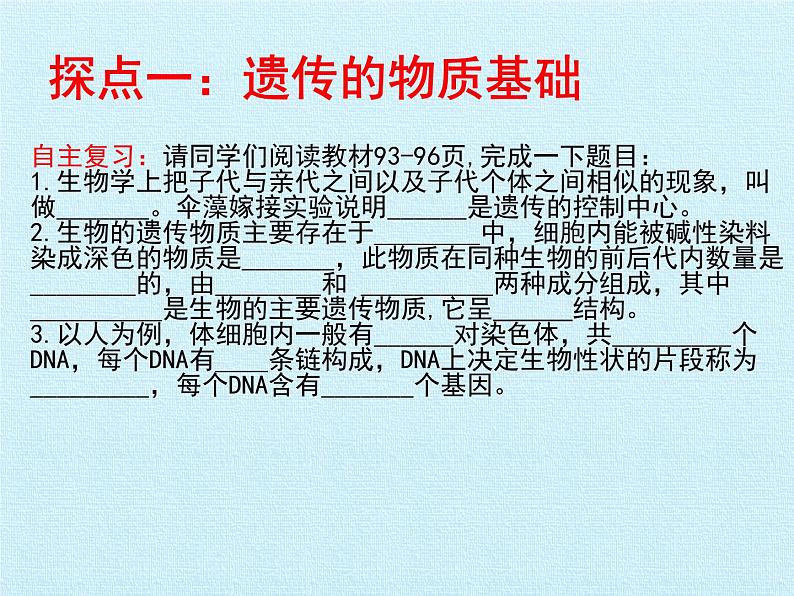 济南版生物八年级上册4 生物的遗传与变异 复习课件03