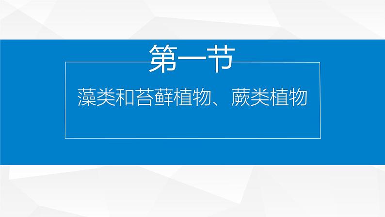 2.3.1 藻类和苔藓植物、蕨类植物课件 2024-2025学年苏教版(2024版)七年级生物上册第1页