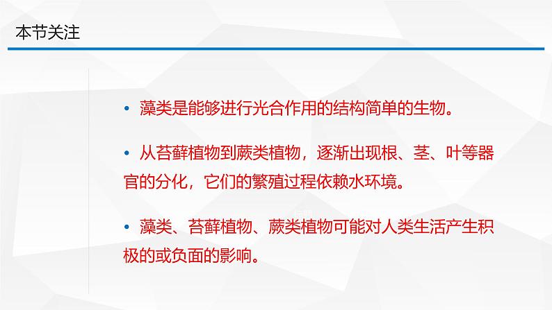 2.3.1 藻类和苔藓植物、蕨类植物课件 2024-2025学年苏教版(2024版)七年级生物上册第4页