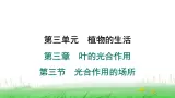 冀少版八年级生物上册第三单元第三节光合作用的场所课件