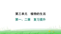 冀少版八年级生物上册第三单元第一、二章复习提升课件