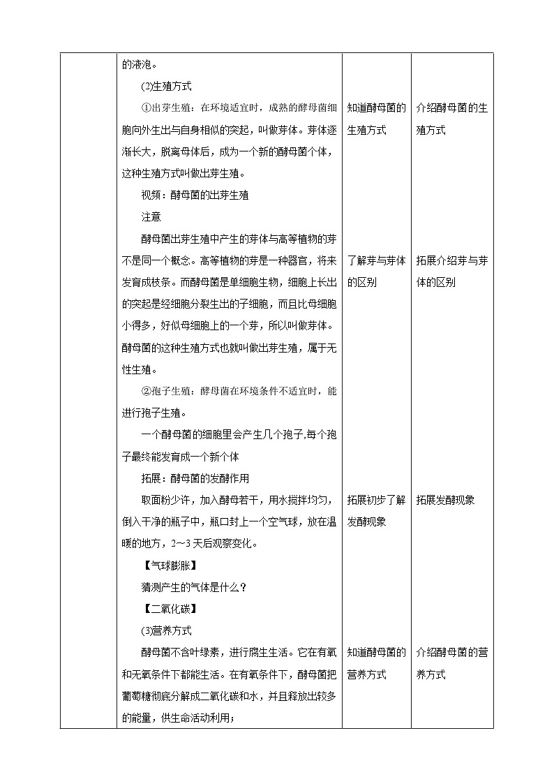 【新课标】冀少版生物八上5.2.1《酵母菌和霉菌--1酵母菌》课件+教案+学案03