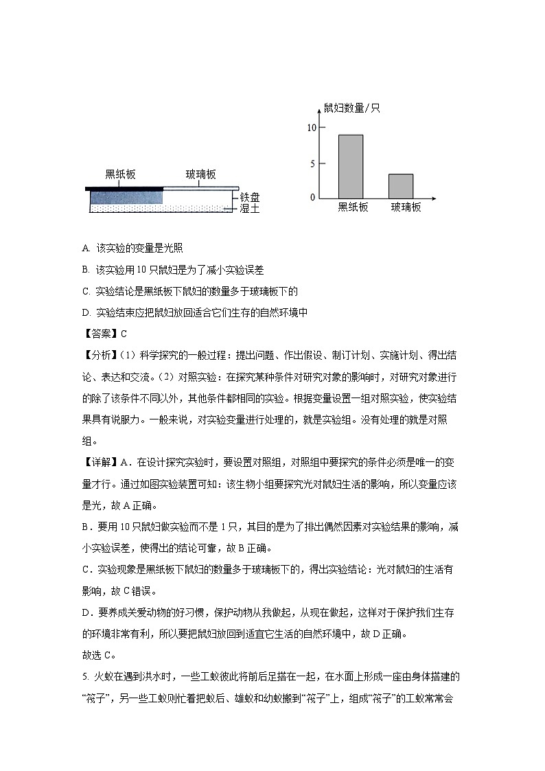 云南省昆明市盤龍區(qū)2023-2024學年七年級上學期期末生物試卷(解析版)第3頁
